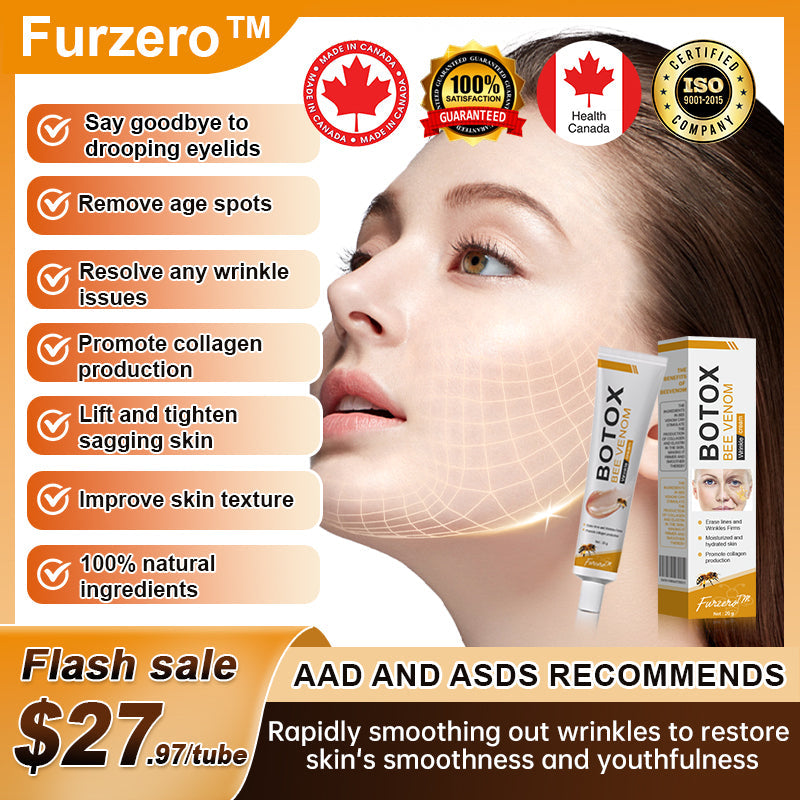 (✅🎁Made and shipped from Canada👨⚕️) Furzero™ Botox Bee Venom Wrinkle Removal Cream- LAST DAY 70% OFF