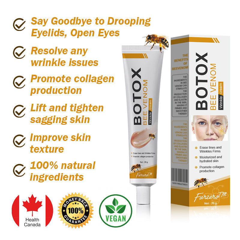 (✅🎁Made and shipped from Canada👨⚕️) Furzero™ Botox Bee Venom Wrinkle Removal Cream- LAST DAY 70% OFF